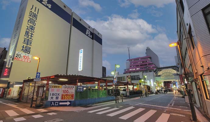 駐車場B：川端高速駐車場からのご案内