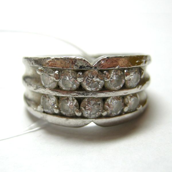 プラチナ900製　ダイヤモンド指輪